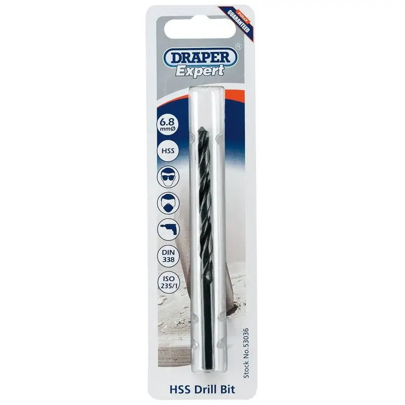 Draper H29MPTS/B 6.8mm HSS Twist Drill 8 x 1.25 Taps - (53036)