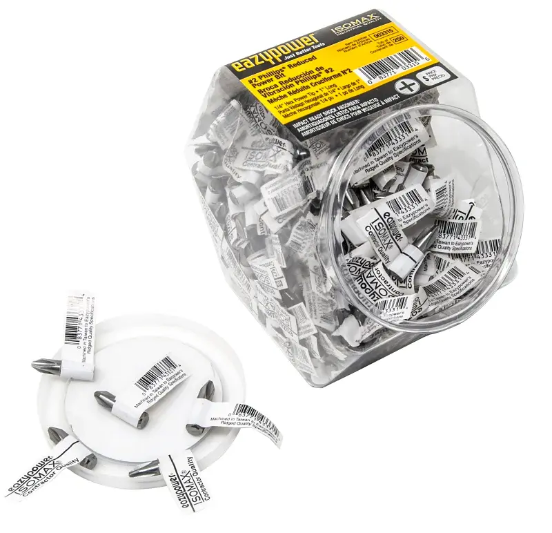 Eazypower 003315 Insert Bit, #2 Drive, Phillips Drive, 1/4 Shank, Hex Shank, 1 L, Chromium Vanadium Molybdenum Steel