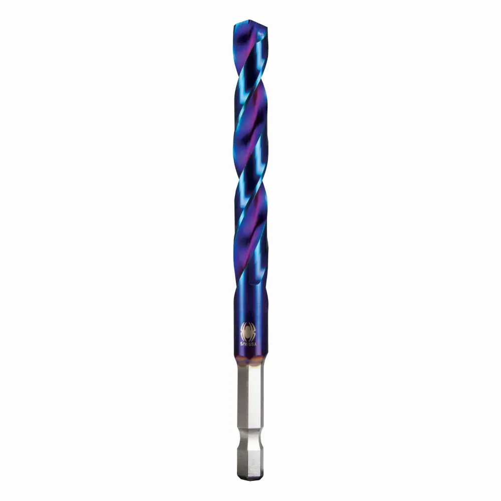 HSS Metal and Wood Stinger Mach-Blue Twist Drill Bit, 5/16" x 4"