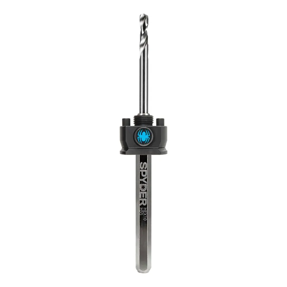 HSS Wood and alloy Rapid-Core Hole Saw Arbor Assembly (HEX 10), 1/2''