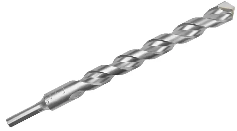 Irwin 326027 Rotary Hammer Drill Bit, 1 Dia, 12 OAL, 2-Flute, Straight Shank