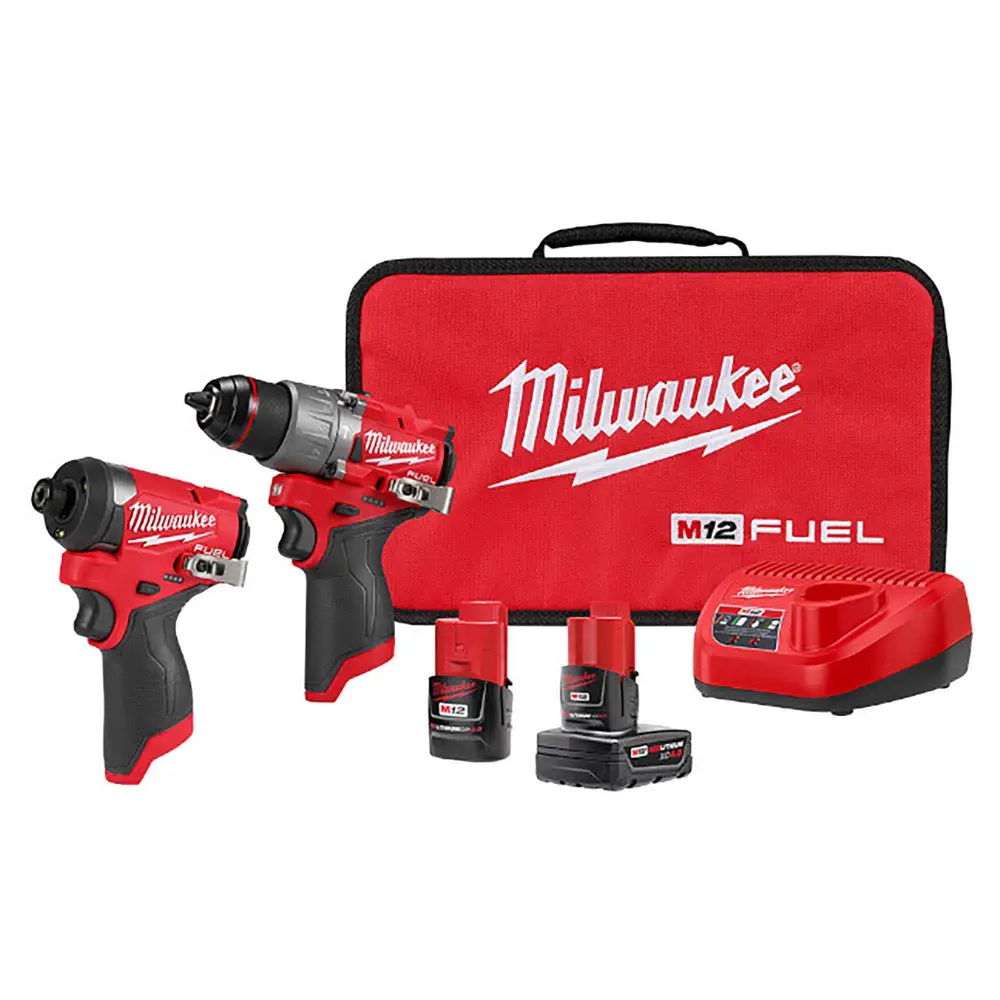 Kit 1/2" Drill Driver 1/4" Hex Impact Driver, M12 FUEL entire Set)