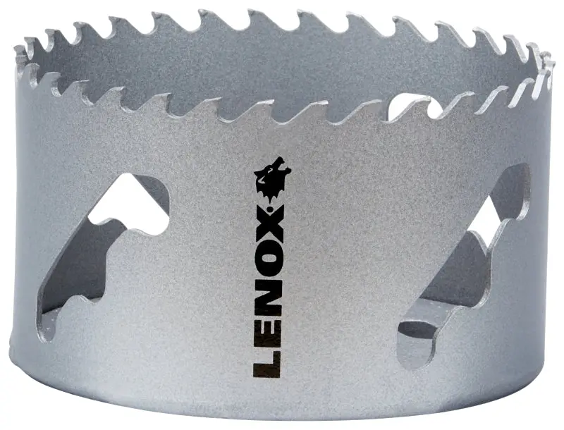 Lenox Speed Slot LXAH3312 Hole Saw, 3-1/2 Dia, Carbide Cutting Edge
