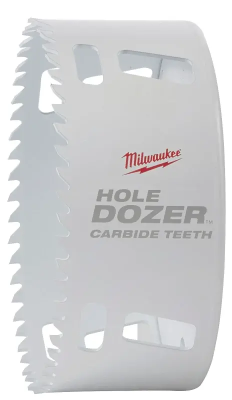 Milwaukee 49-56-0744 Hole Saw, 4-1/4 Dia, 1.62 D Cutting, 4 TPI, Carbide Cutting Edge