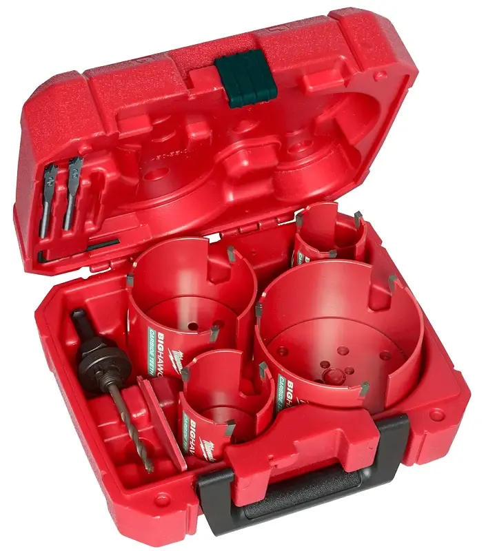 Milwaukee LARGE HAWG 49-56-9285 Plumber's Hole Saw Kit, 8-Piece