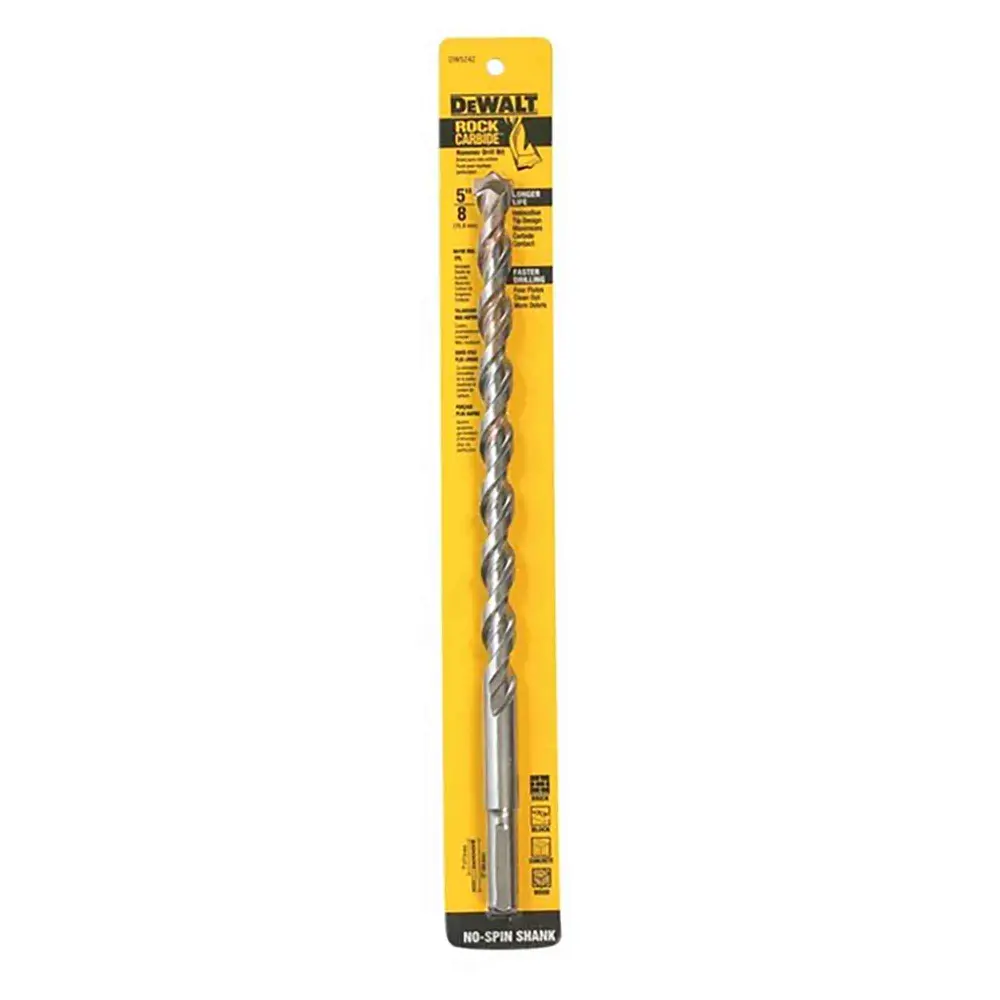 Rock Carbide Tipped Impact Drill Bit, 5/8" x 12"