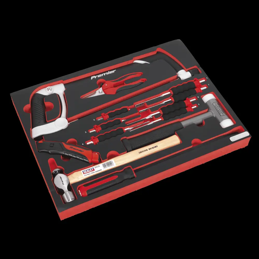 Sealey TBTP06UK Tool Tray Hacksaw, Hammers & Punches 13pc
