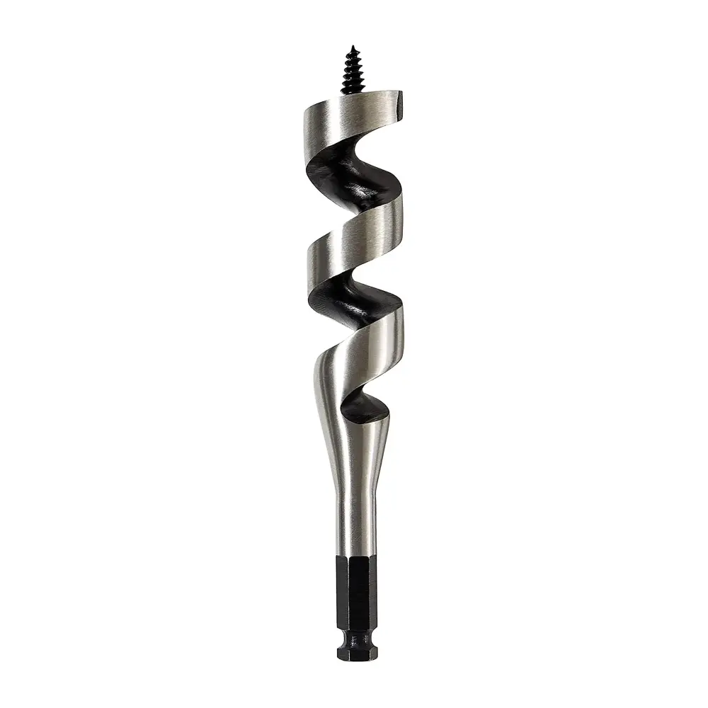 Spiral Wood Drill Bit Auger, 1-1/4" x 6"