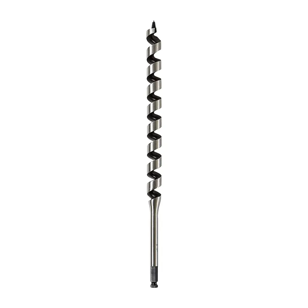 Spiral Wood Drill Bit Auger, 1" x 17"