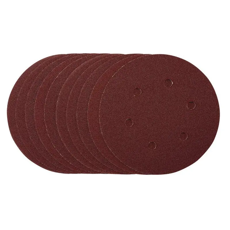 Draper SDHAL150 Sanding Discs, 150mm, Hook & Loop, 80 Grit, (Pack 10) - (54888)