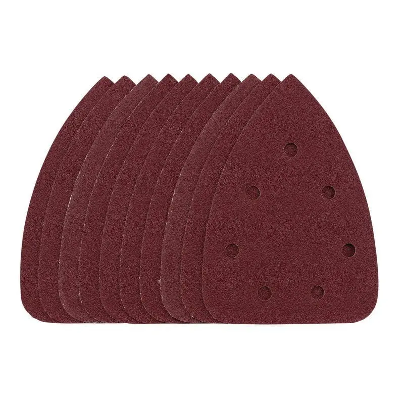 Draper SSD6 Detail Sanding Sheets Hook and Loop, 140mm, 80 Grit, SSD6 (Pack 10) - (08617)