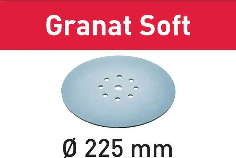 Festool 225mm Granat Cushiony Abrasives Planex, 25-pack