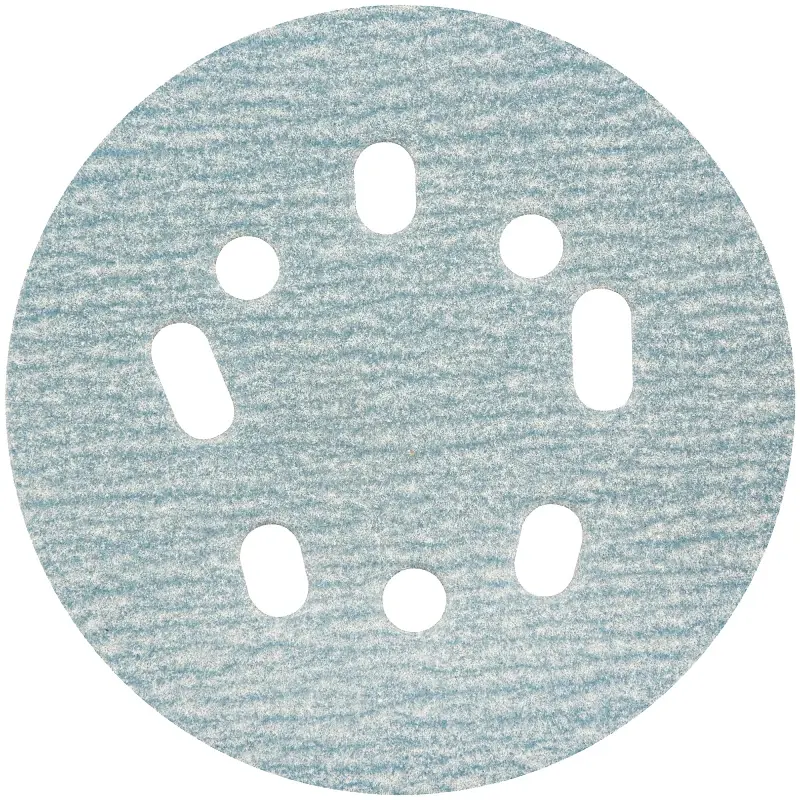 Norton ProSand A975 0 Series 7660768325 Vacuum Disc, 5 Dia, 150 Grit, Fine, Clay Alumina Abrasive, Paper Backing