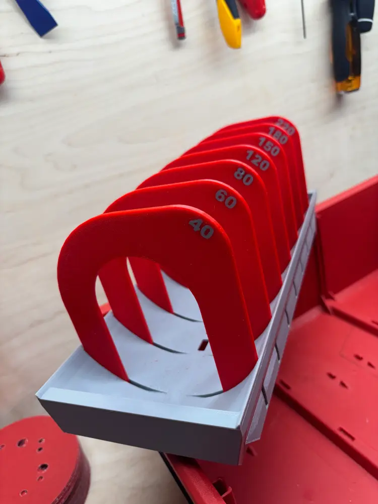 Packout Drawer Insert 5" Sanding Discs (5SD D)