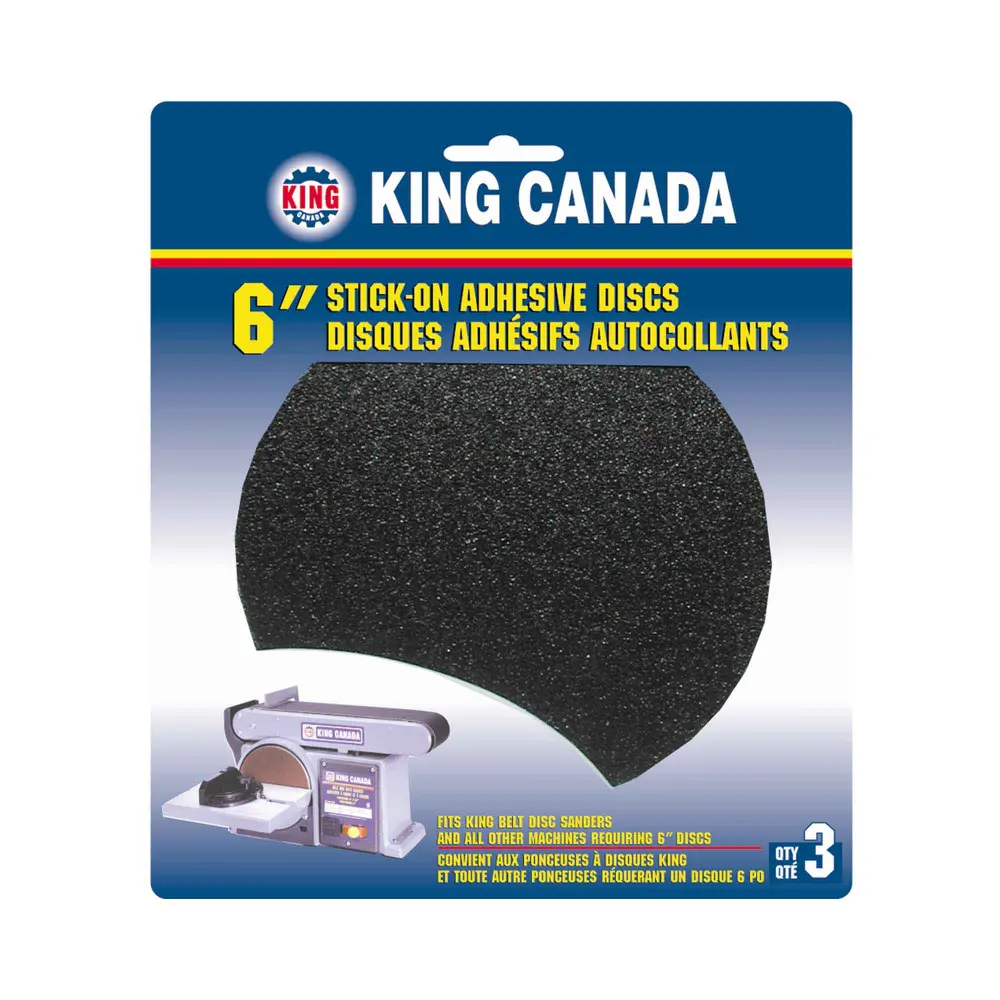Self-Adhesive Sanding Disc Wood 6", 60 Grit (3 Units)