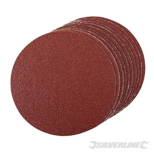 Silverline Self-Adhesive Sanding Discs 150mm 10pk 60 Grit - 918544