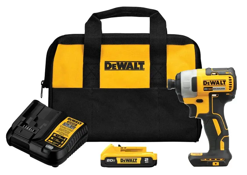DEWALT DCF787E1 Impact Driver Kit, Battery Included, 20 V, 1/4 Drive, Hex Drive, 3200 ipm : Kit Edition