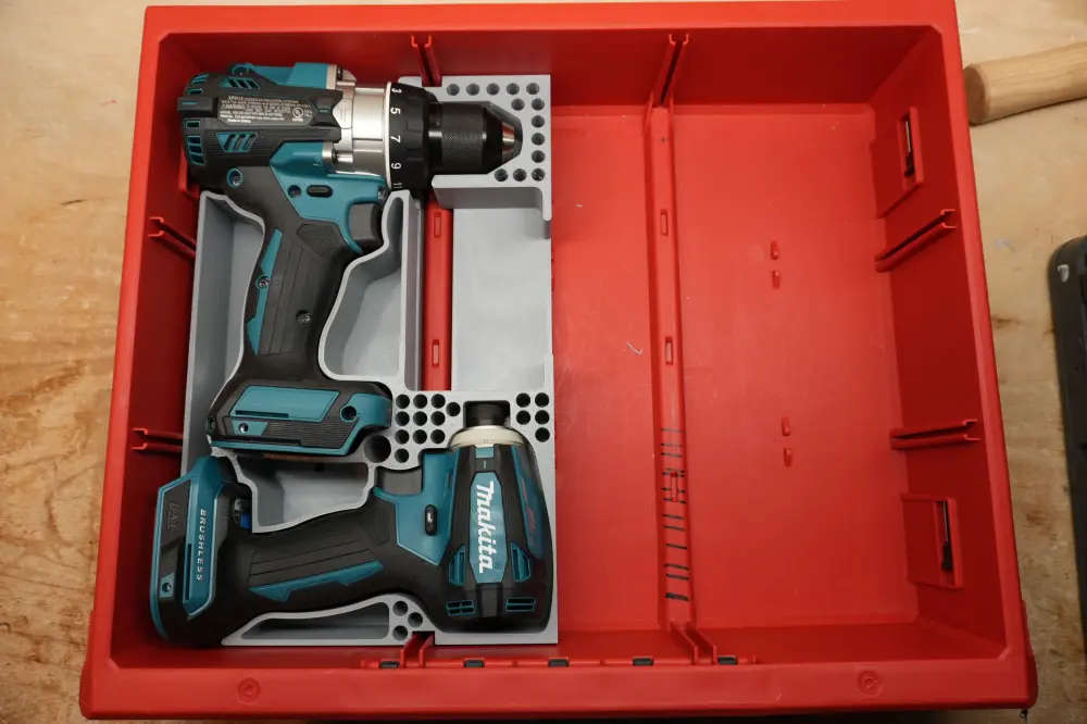 High Torque Packout Drawer Insert Makita 18v Drill & Impact Driver (Mk18DID D)