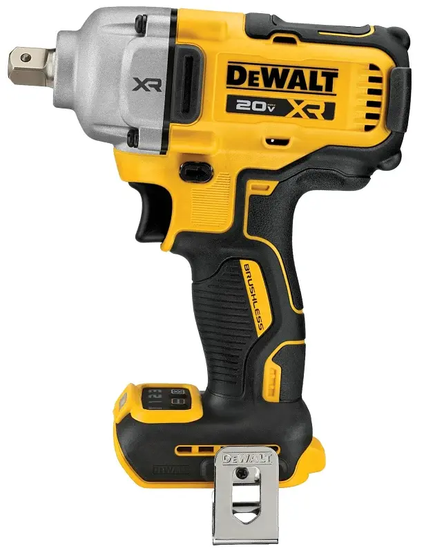 DEWALT XR DCF892B Series Impact Wrench, Contains: (1) Belt Clip, Tool Only, 20 V, 1/2 Drive, 3250 ipm