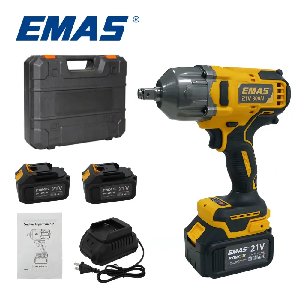 Paddle Switch 800N.M Battery Electric Impact Wrench Household Power Tools
