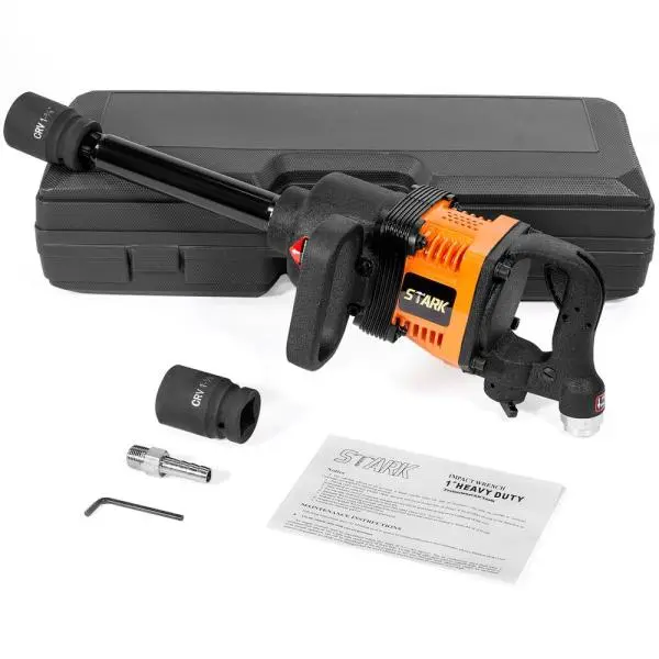 Variable Speed Stark Industrial 1 Inch DR 1900 FT LB Air Impact Wrench