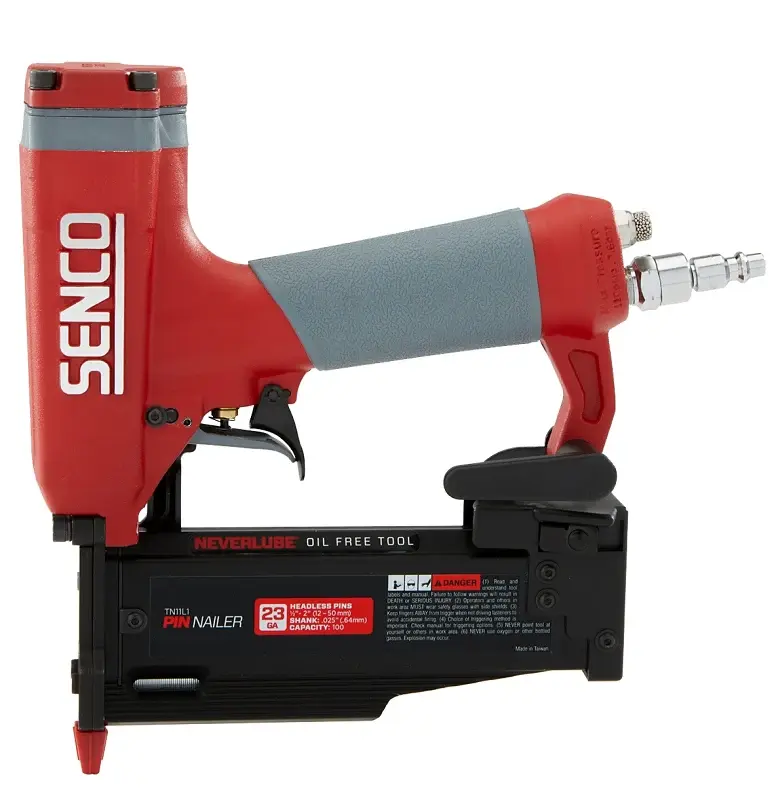 Senco TN11L1 Subcompact Pinner Nailer, 110 Magazine, Straight Strip Collation, 1/2 to 2 Fastener, 1.1 scfm Air
