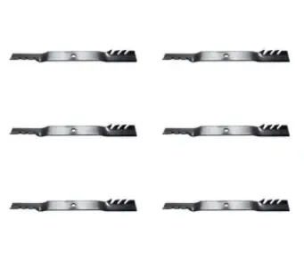 6PK Oregon 92-615 Gator G3 Blade 21-3/8" Repl John Deere AM137328 AM137330