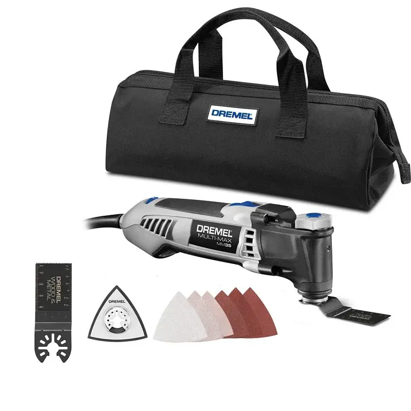 Dremel Multi-Max MM35-02 Corded Oscillating Multi-Tool Kit, 3.5 , 10,000 to 21,000 opm OPM, 3.2 deg Oscillating