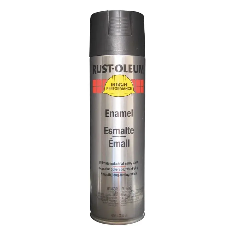 Rust-Oleum High Performance V2100 Enamel Spray Paint, 15 oz, Semi-Gloss Charcoal 6 Pack