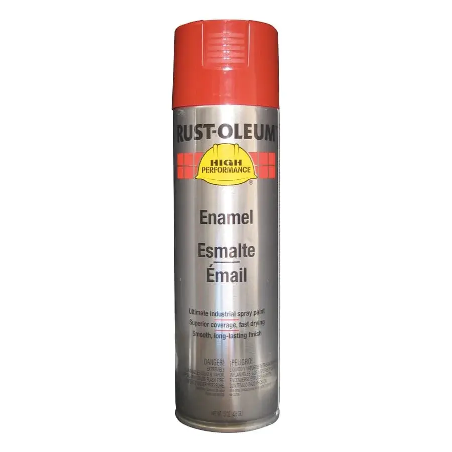 Rust-Oleum High Performance V2100 System Enamel Aerosol, 15 oz Can, Bright Ruby, Gloss 6 Pack