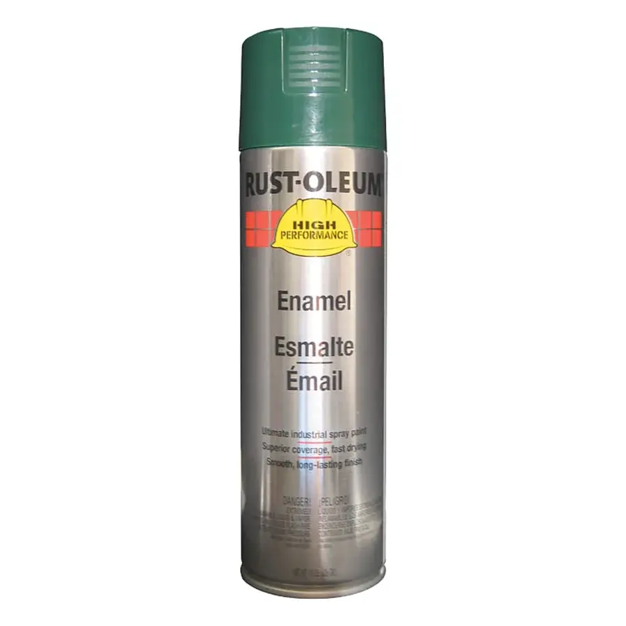 Rust-Oleum High Performance V2100 System Enamel Aerosol, 15 oz Can, Deep Green, Gloss Paint