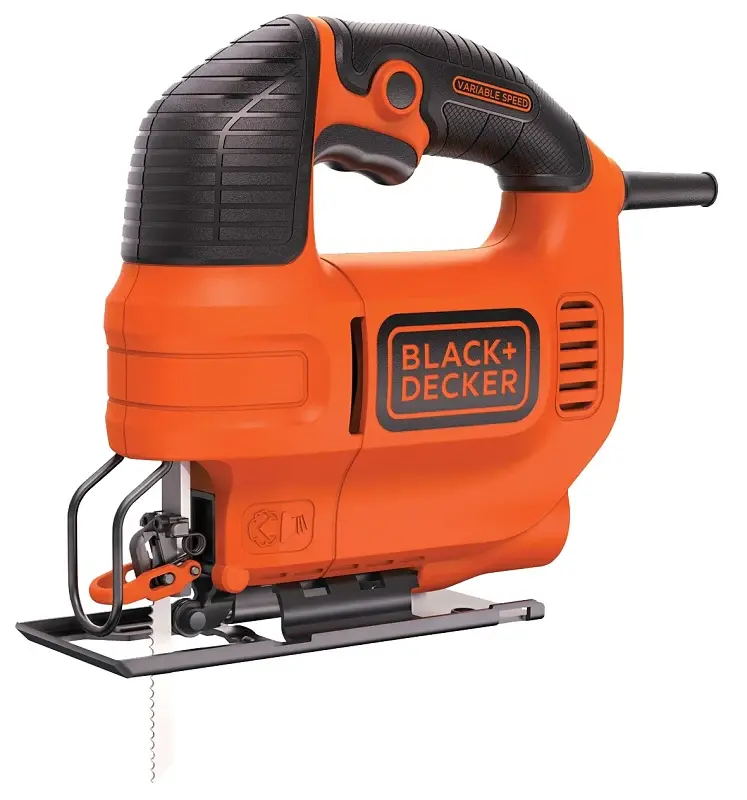 Black+Decker BDEJS300C Jig Saw, 4.5 , 3/4 Cutting Capacity, 3/4 L Stroke, 3000 spm