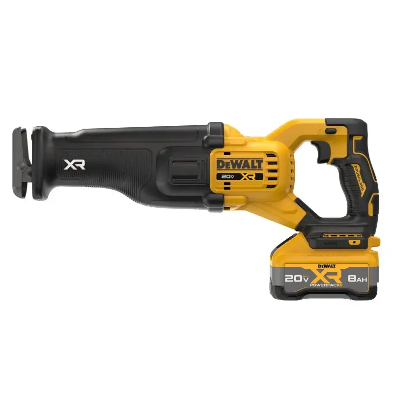 DEWALT 20V MAX XR DCS384WW1 Brushless Battery-operated Reciprocating Saw Kit XR POWERPACK, Battery Included, 20 V, 8 Ah