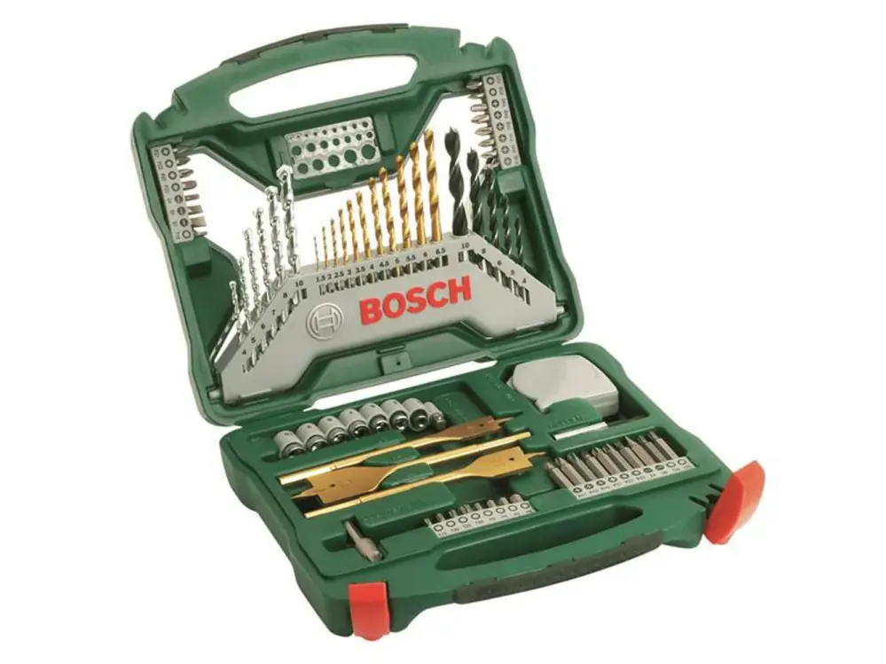Bosch Powertool Accessories X-Line Titanium Drill And Screwdriver Bit Place, 70 Piece
