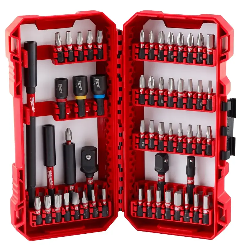 Milwaukee SHOCKWAVE Impact Duty Series 48-32-4096 Driver Bit Place, 55-Piece, All-Purpose, Alloy Steel