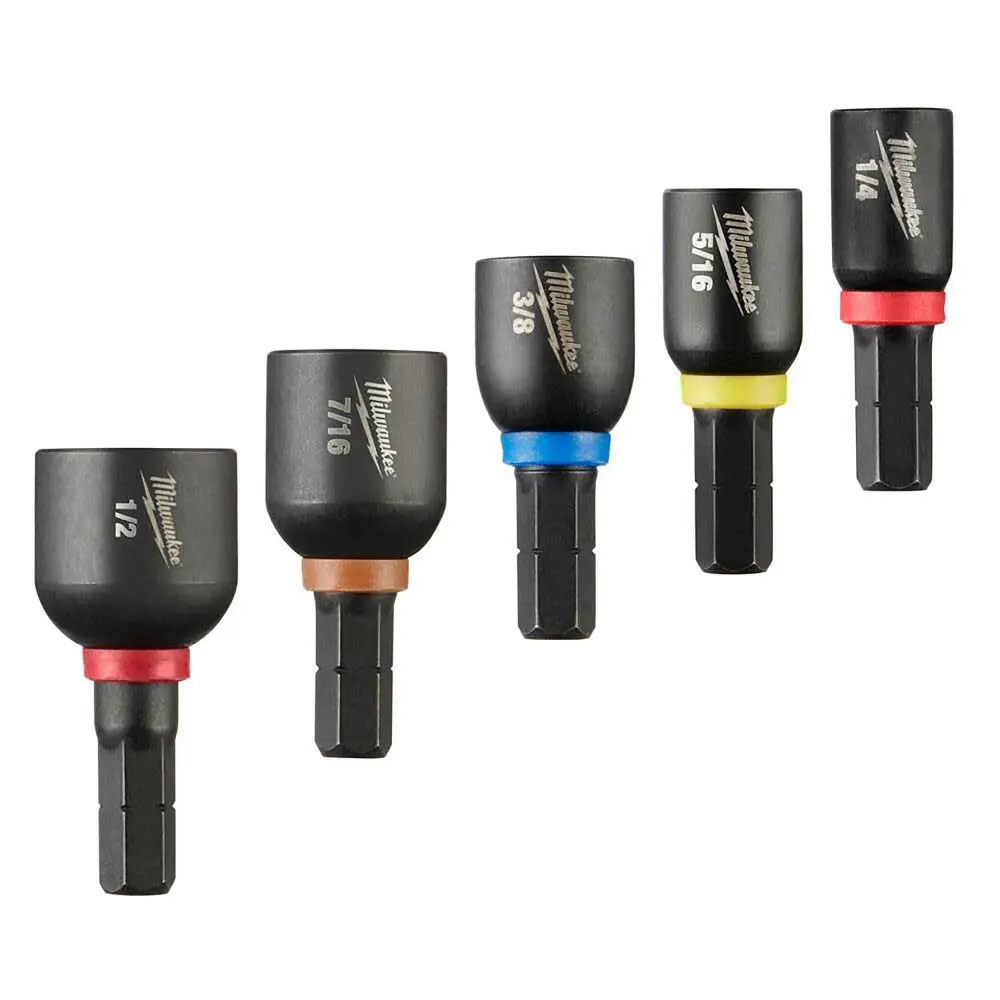 Screwdriver Bit Adjust Magnetic Nuts, 5 Pieces