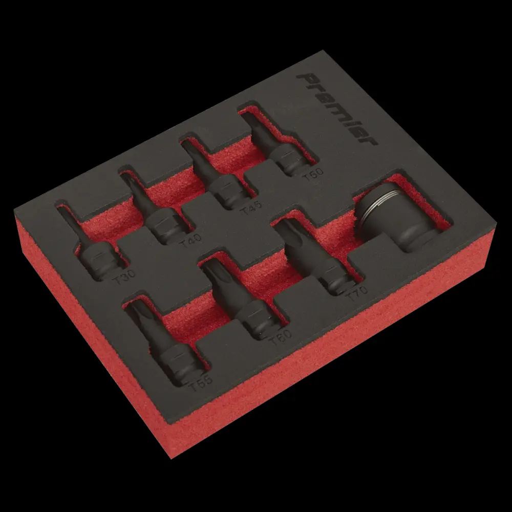 Sealey AK5621 Impact TRX-Star* Socket Bit Adjust 8pc 3/8"Sq Drive