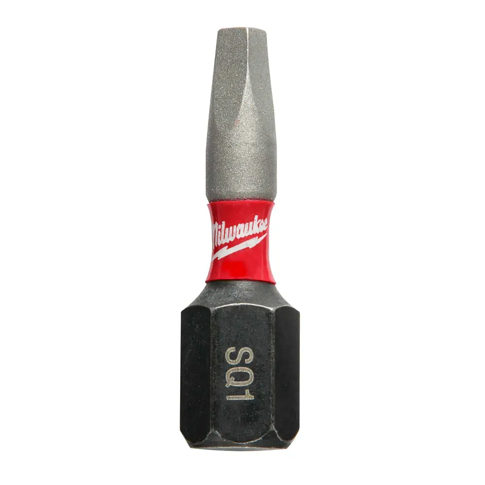 Shockwave 1'' Impact Bit #2 Square Tip and 1/4'' Drive, 2 Units