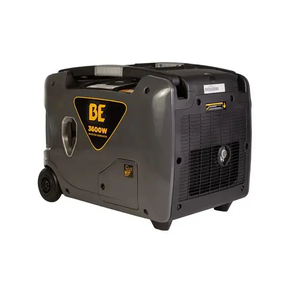 BE Grooved Power Equipment 3,600 Watt Digital Inverter Generator, BE3600IE BE Power Equipment