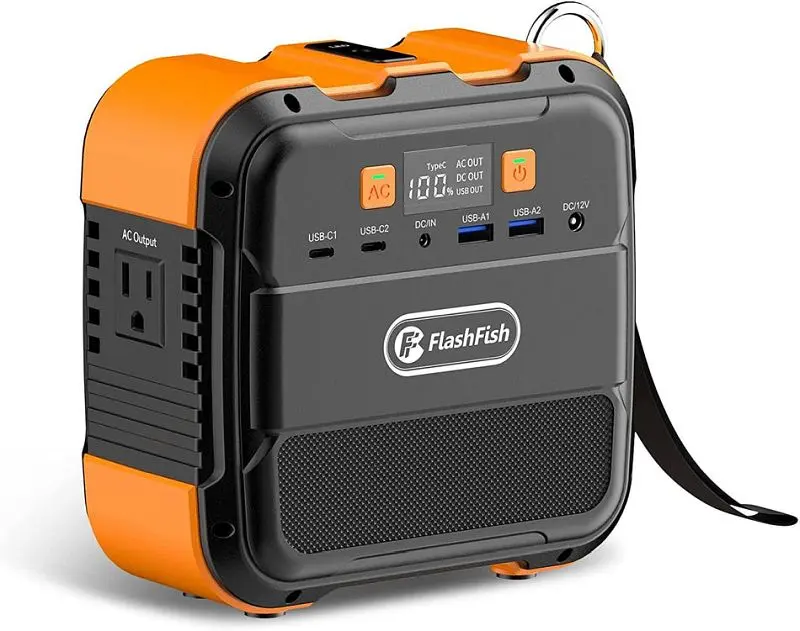 FlashFish Narrow Travel-friendly Power Station 120W, 98Wh/26400mAh, A101