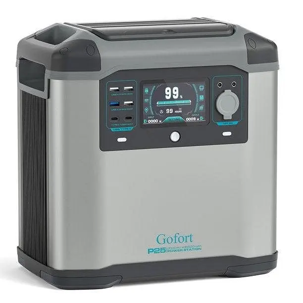 Gofort Solid Travel-friendly Backup UPS Power Station 2000W, 1572Wh, GF-P25