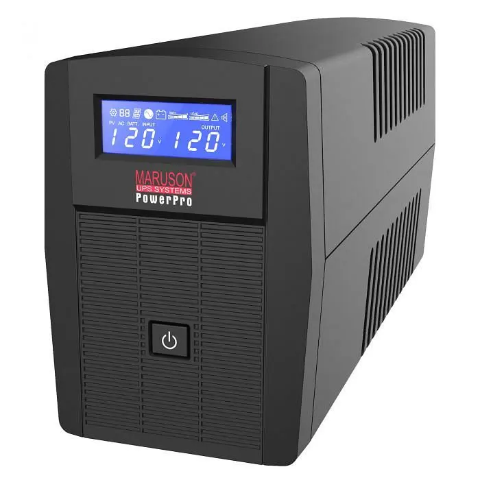 Maruson Technology 800VA Line-Interactive Uninterruptible Power Provide Unit AVR and Software, 6 Outlets, PRO-800LCD