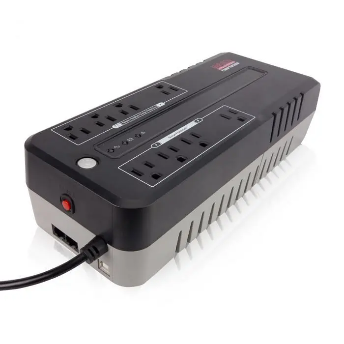 Maruson Technology 825VA Standby Uninterruptible Power Provide Unit, 8 Outlets Software, POP-825BS
