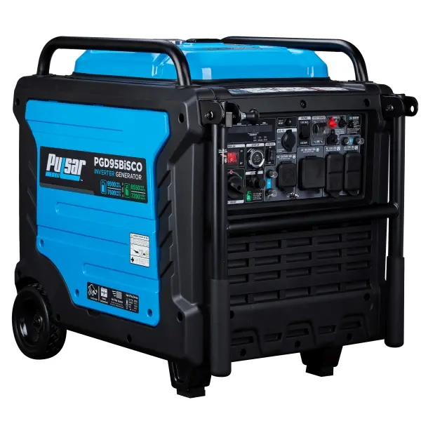 Pulsar Dual Fuel Inverter Generator Peak 9500W rated 7600W CO Alert, PGD95BiSCO