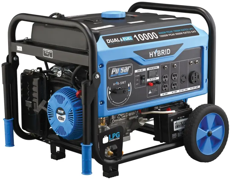Pulsar Dual-Fuel 10000W/8000W Generator, PG10000B16