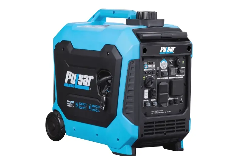 Pulsar Dual-Fuel Inverter Generator rated 4000W Peak 5000W Propane 3600 rated 4500 Peak CO Alert, PG5000BiSRCO