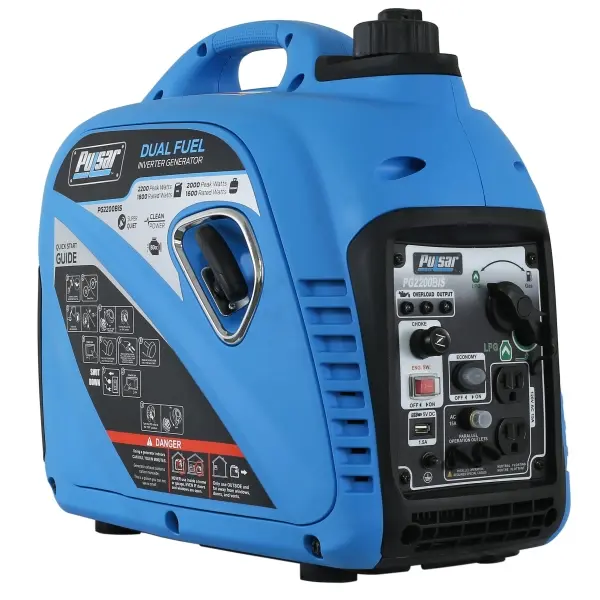 Pulsar Quick-Connect Dual Fuel 2200W Inverter Generator, PG2200BIS