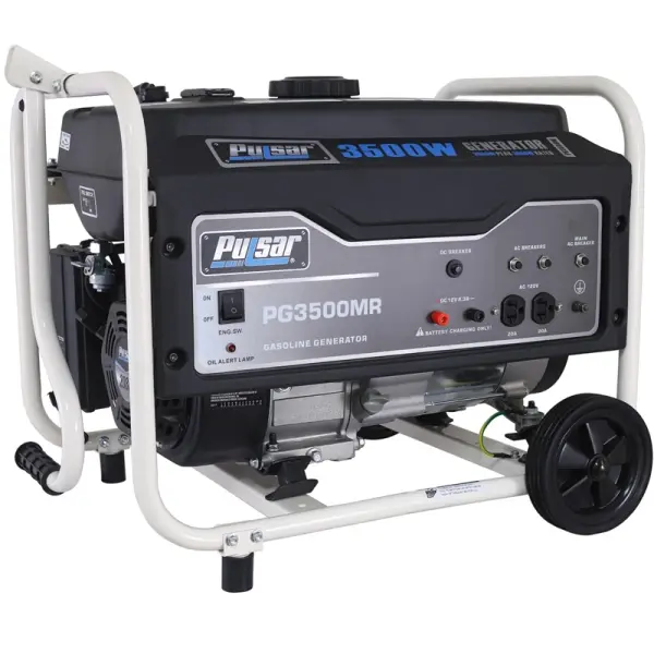 Pulsar Tool-Free Gasoline Powered 3500W Generator Carb, PG3500MR