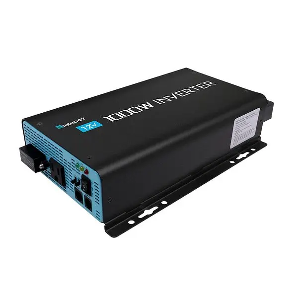 Renogy Advanced 1000W 12V Pure Sine Wave Inverter Power Saving Mode (New Edition), R-INVT-PGH1-10111S