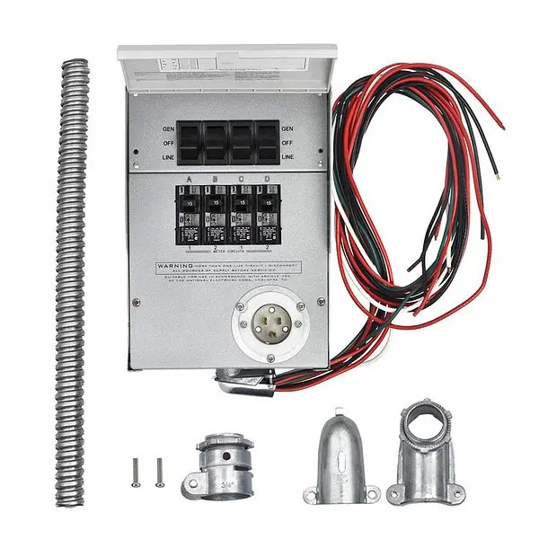 Renogy Extra-Strong Reliance Regulations 306A Pro/Tran2 Manual Transfer Switch w/ Power Inlet, OSA60MTS-6I